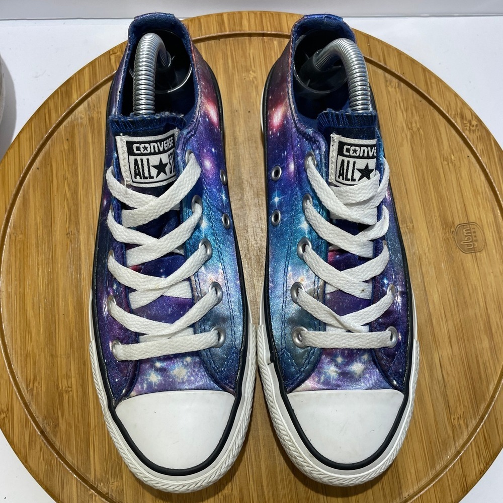 Converse All Star Women's 6 Galaxy Print Canvas Low Top Sneakers Cosmic Lace Up - Picture 7 of 9